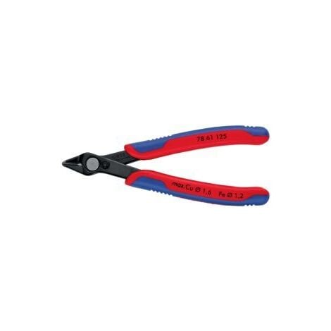 Knipex Super-Knips 78 61 125 Elektronik- u. Feinmechanik Schneidzange ohne Facette 125 mm