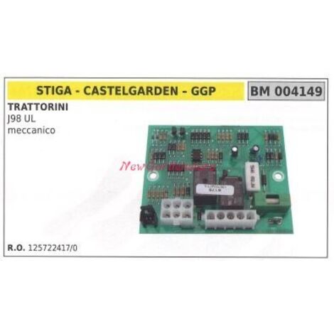 Elektronikplatine CASTELGARDEN Rasentraktor J98 UL mechanisch 004149