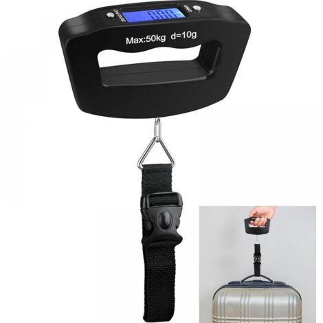 Elektronische Gepäckwaage, 50 kg/110 lb Hängewaage, tragbare digitale Gepäckwaage, Reisezubehör, Heimreise