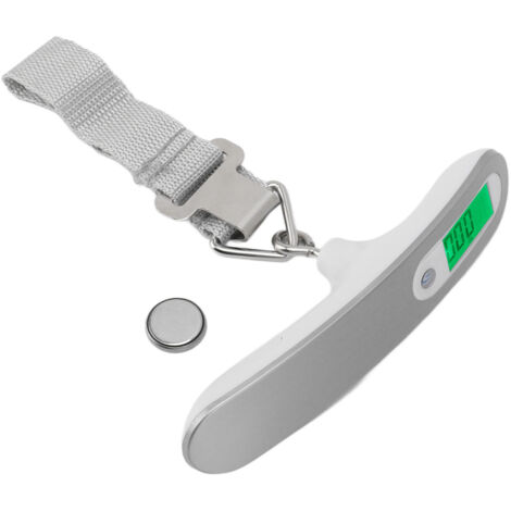 Elektronische Gepäckwaage bis 50 kg, tragbare digitale Kofferwaage mit LCD-Bildschirm