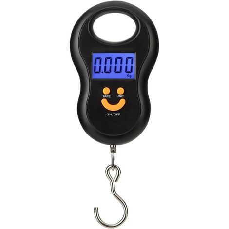 Elektronische Gepäckwaage, tragbare Reisekofferwaage, Temperaturmessfunktion, Tarafunktion MAX 50 kg/110 lb für Reisen