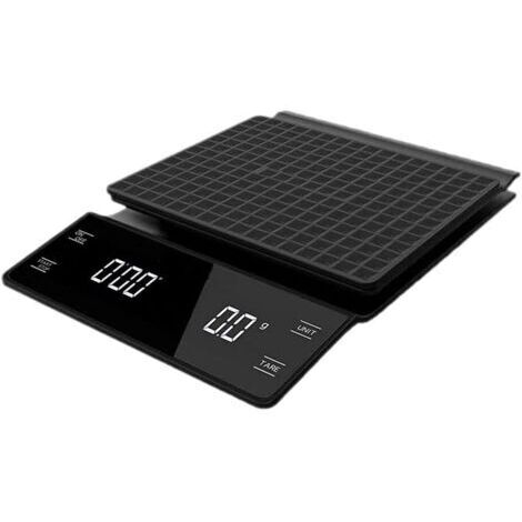 Elektronische Kaffeewaage mit Timer, hochpräzise digitale Küchenwaage, Kaffeewaage, 3 kg / 0,1 g