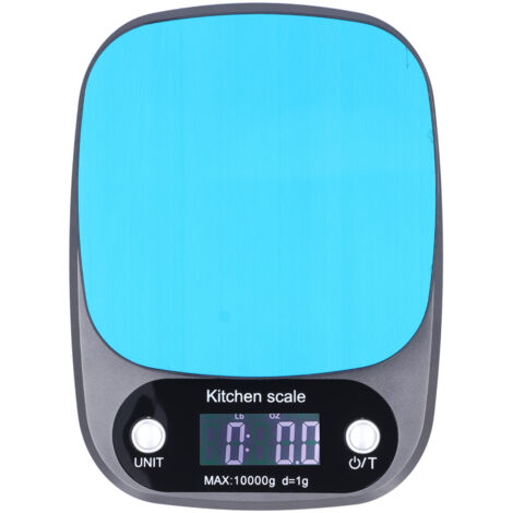 Elektronische Küchenwaage (10 kg) mit Timer für Backen, Kaffeezubereitung und medizinische Zwecke