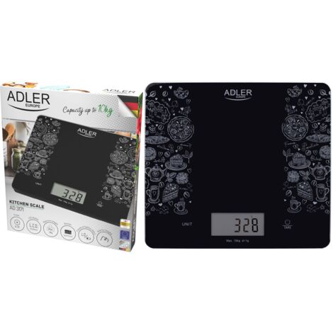 ELEKTRONISCHE KÜCHENWAAGE BIS 10 kg, Genauigkeit 1 g  ADLER AD3171