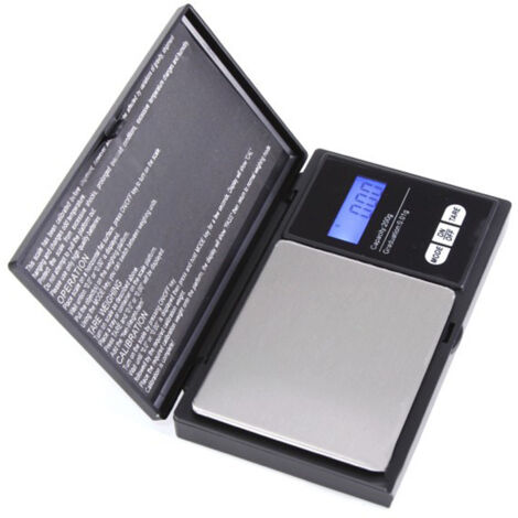 Elektronische Präzisionswaage (200 g/0,01 g) für Schmuck und Lebensmittel mit LCD-Bildschirm