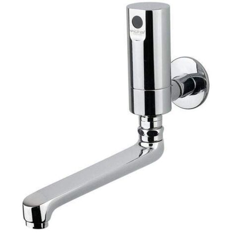 Elektronische Waschtisch-Wandarmatur mit schwenkbarem Auslauf 140 mm Idral ONE Serie 02550-140  Verchromt - Messing
