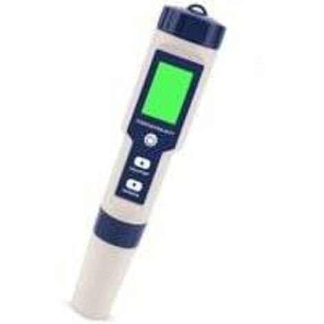 Elektronischer 5-in-1-PH-Meter-Tester, misst pH-Wert, TDS, EC-Salzgehalt und Temperatur, Wasserqualitätstester, LCD-Anzeige und Ablesegenauigkeit, für Trinkwasser, Aquarien, Schwimmbäder usw.