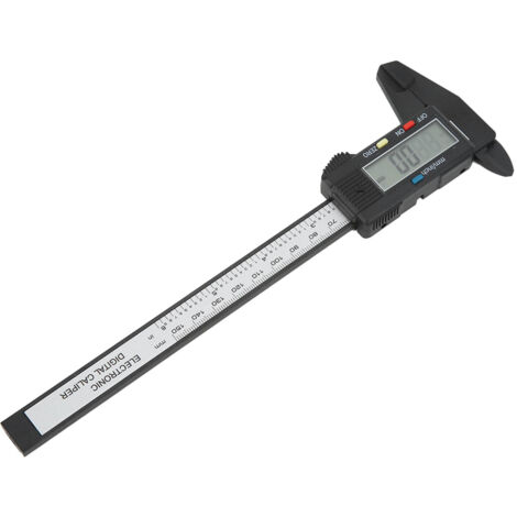 Elektronischer digitaler Messschieber 0-150 mm aus Kohlefaser mit LCD-Bildschirm