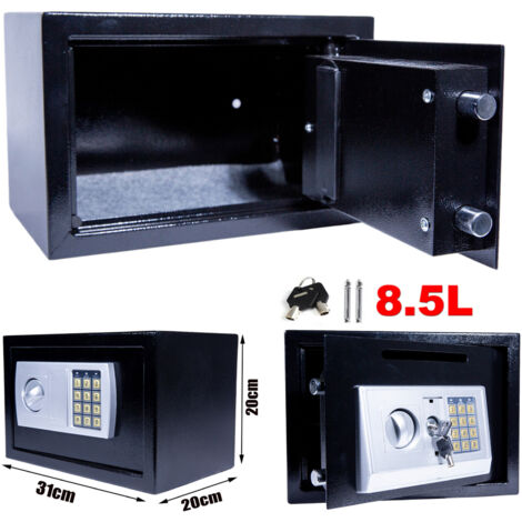 Elektronischer Safe Tresor Feuerfest M beltresor Geldschrank Digital & Schl ssel 8.5L