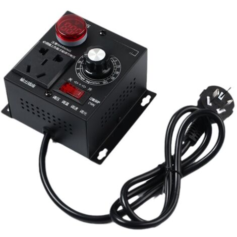 Elektronischer Thyristor-Regler mit hoher Leistung (AC 220 V, 9 A, 4000 W), Temperaturregler und Lichtdimmer