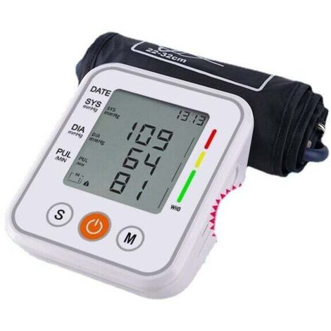 Elektronisches Blutdruckmessgerät für zu Hause, englisches Armmessgerät, Blutdruckmessgerät