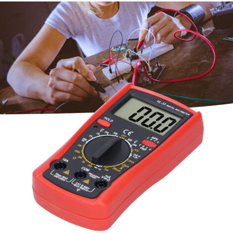 Elektronisches digitales LCD-Multimeter, Spannungs-, Widerstands- und Stromprüfer mit automatischer Polaritätsanzeige