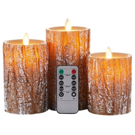 Elektronisches LED-Kerzenset mit Fernbedienung, Schwingfunktion, 10 Tasten, Timer-Funktion