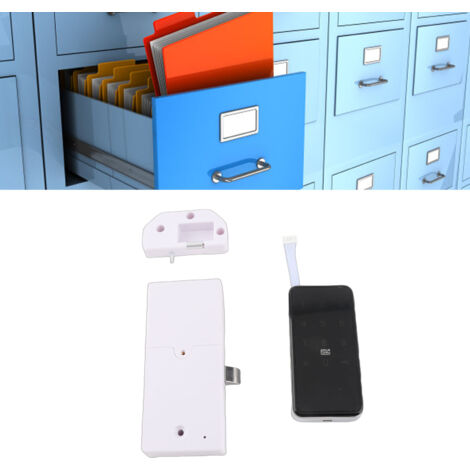 Elektronisches Schrankschloss mit individuell einstellbarem Code aus Zinklegierung – Abmessungen 10,8 x 5,5 x 2 cm – Einfache Montage mit 6 mitgelieferten Schrauben