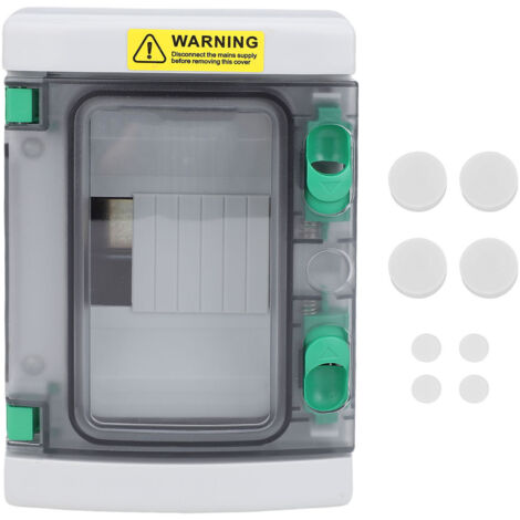 [Elektroverteilerkasten] IP66 Wasserdichter Außenverteilerkasten mit transparentem Deckel und 4 Eingängen, ABS/PC, Modell HA-4WAY