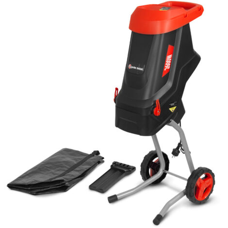 Elem Garden Technic – Broyeur de végétaux électrique 2600W – Système de coupe à 2 couteaux – Diamètre de coupe max 45 mm – Sac récupérateur 45L