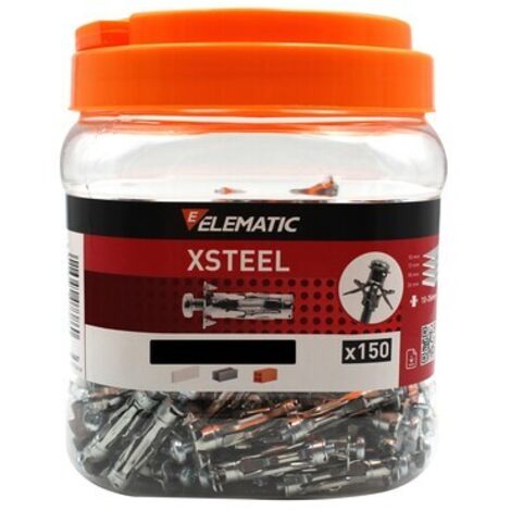 ELEMATIC BARATTOLO 150 TASSELLI XSTEEL M5 CARTONG