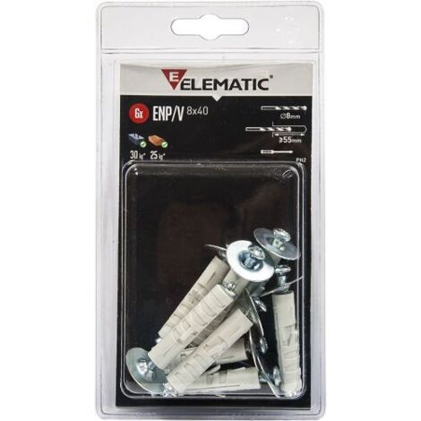ELEMATIC BLISTER TASSELLI ENP/V 9 (PZ.6)* ITW CONSTRUCTION PRODUCTS ITALY CF 8,0