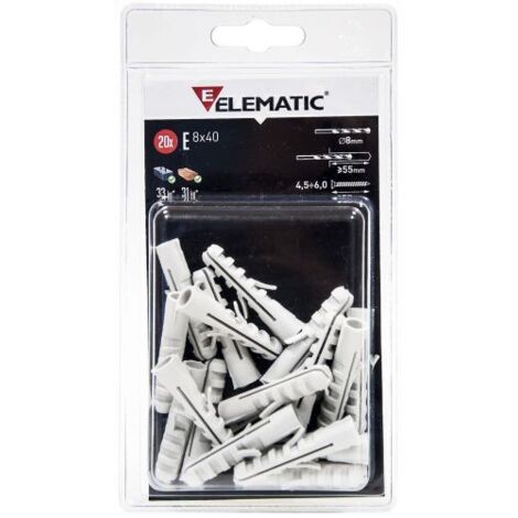 ELEMATIC BLISTER TASSELLO E  8X40 MM DA 20 PZ 10 CF