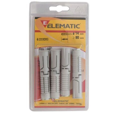 ELEMATIC BLISTER TASSELLO EM14 4 PZ 10 CF