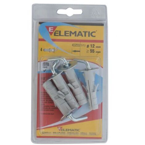 ELEMATIC BLISTER TASSELLO ENP/GM 12 GANCIO MED 4 PZ 8 CF