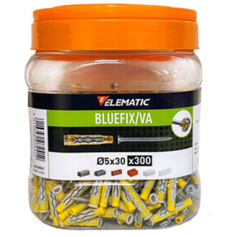 ELEMATIC TASSELLO BLUEFIX VA 5X30 C/VITE BARAT 300PZ- 1,0 pz