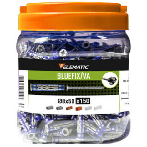 ELEMATIC TASSELLO BLUEFIX VA 8X50 BARATTOLO 150 PZ- 1,0 pz