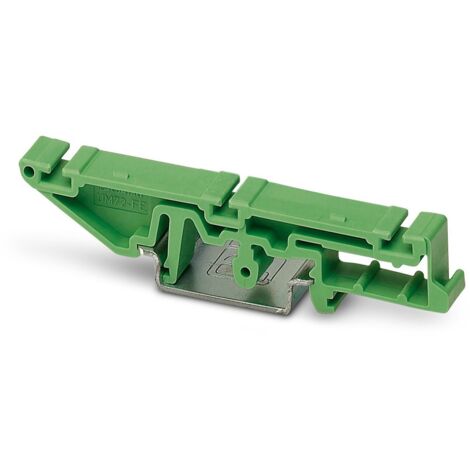 Elément à pied Phoenix Contact, série UM 72-FE pour Montage sur rail DIN NS 32 ou NS 35 / 7,5, module de relais statique ( Prix pour Paquet de 10 )