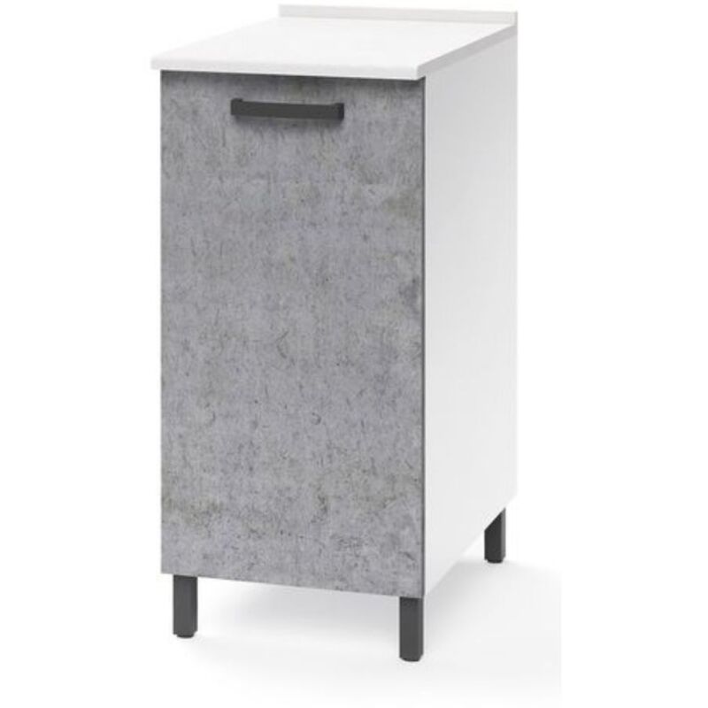 Toscohome - Elément bas de cuisine avec porte ciment 30x50x85H cm