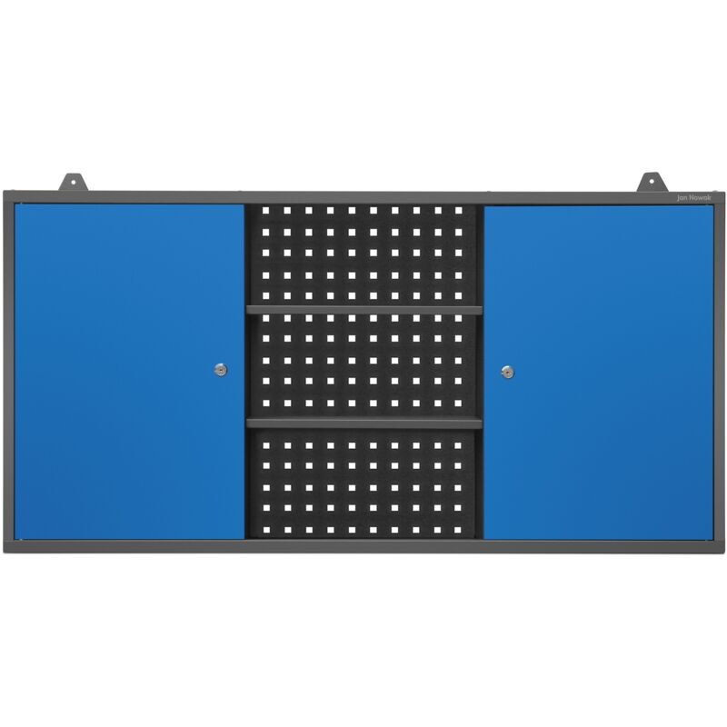 Elément bas pour garage BEN, 1200 x 600 x 200 mm, bleu anthracite