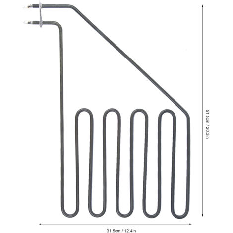 Élément chauffant électrique pour poêle de sauna en acier inoxydable, composant de chauffage droit SAV-3000W