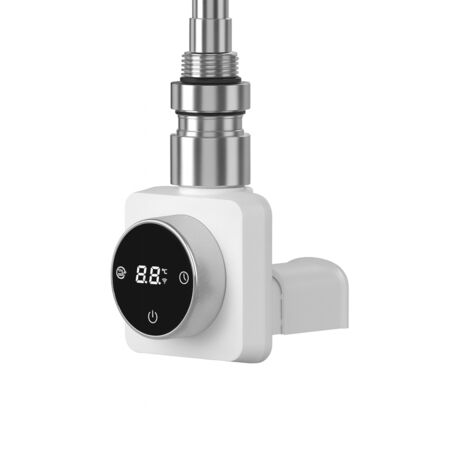 Élément chauffant électrique pour radiateur de salle de bain PREMIO 800 W blanc avec cache  LUXRAD
