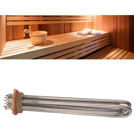 Élément Chauffant Sauna 6KW en Acier Inoxydable Durabilité Antirouille Tube de Chauffage 230V