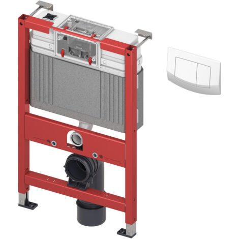 Élément de base pour WC TECE, hauteur de construction 820 mm, avec chasse d'eau universelle