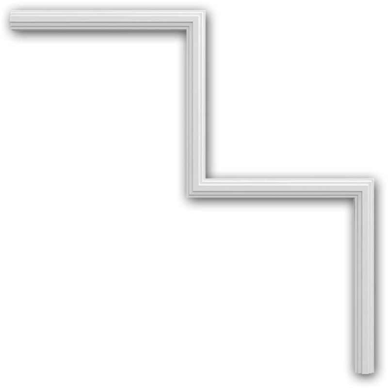 Lément de coin Profhome 152812 Élément décoratif design intemporel classique blanc