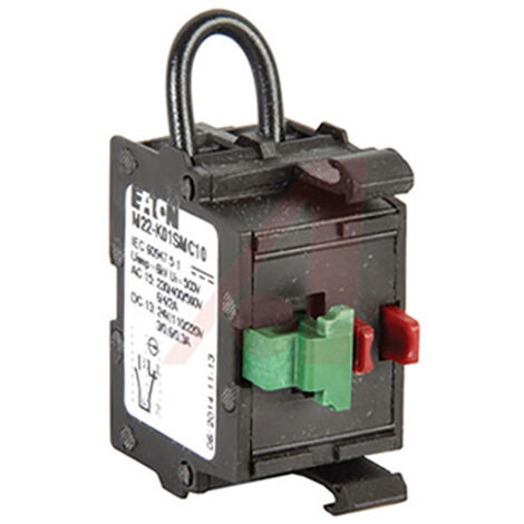 Élément de contact 1 O fixation par l'avant borne à boulon EATON M22-K01SMC10