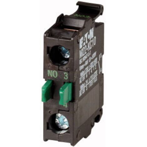 Élément de contact Eaton M22-KC10 1 NO (T) 230 V/AC, 400 V/AC, 500 V/AC, 24 V/DC, 110 V/DC, 220 V/DC 1 pc(s) D77532