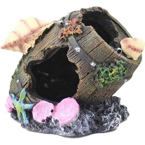 Élément de décoration pour aquarium en forme de grotte, accessoire de décoration pour aquarium en résine
