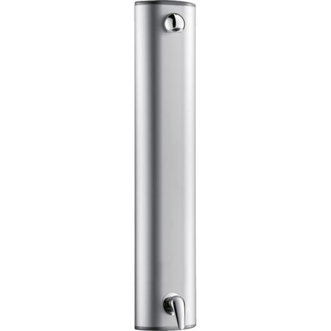 Élément de douche en aluminium Delabie avec EHM, raccord supérieur, tête de douche 6 l/min
