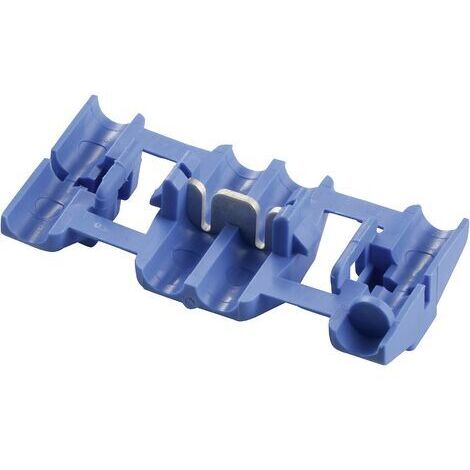 Elément de liaison pour courant faible TE Connectivity 735398 flexible: 1-2.5 mm² rigide: 1-2.5 mm² Nombre de pôles: 2 bleu 1 pc(s) D10447
