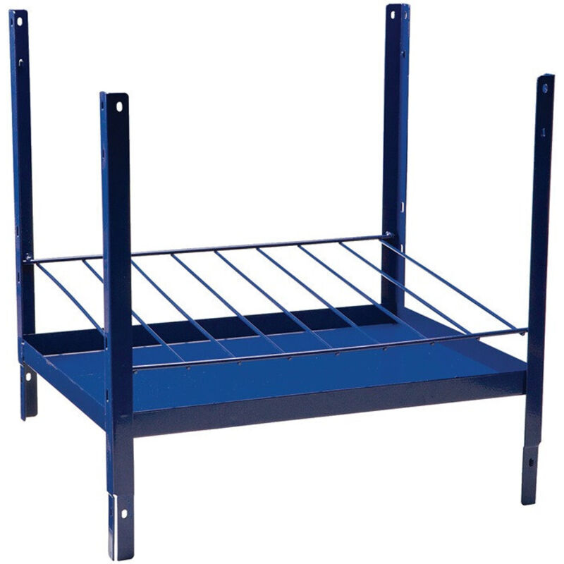 Élément d'étagère 160 H520xl540xP390 mm bleu RAL 5022 8 rangées approprié pour cartouches de silicone - Logs