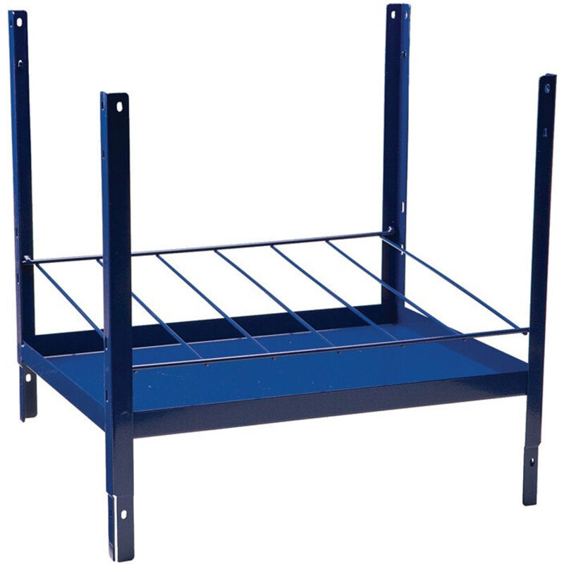 Élément d'étagère 170 H520xl540xP390 mm bleu RAL 5022 6 rangées approprié pour cartouches - Logs