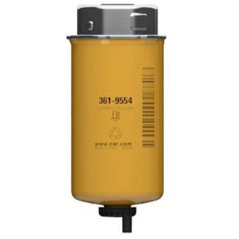 Élément filtrant à carburant 361-9554 pour pelles hydrauliques Caterpillar, disponible en stock.