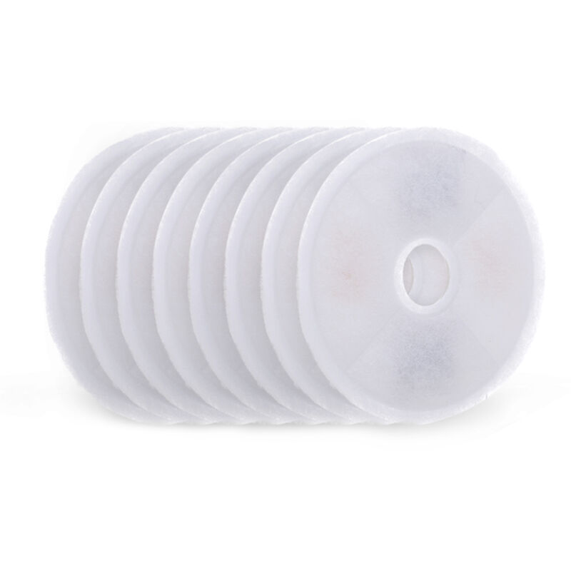 element filtrant rond d'abreuvoir automatique de type petite fleur pour chats et chiens pour Catit, 8 pieces