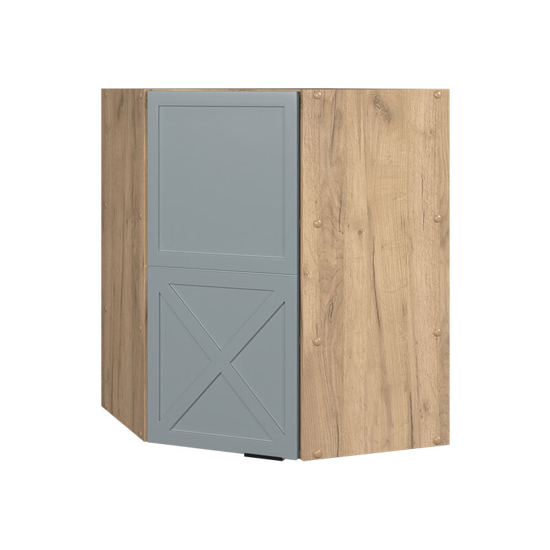 Elément haut de cuisine Fame-Line, Bleu clair-gris, 57 cm Vicco