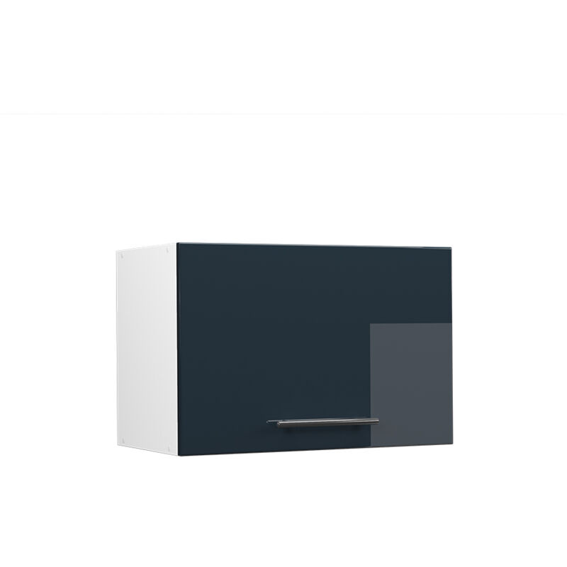 Elément haut de cuisine Fame-Line, Bleu foncé brillant, 60 cm Plat Vicco