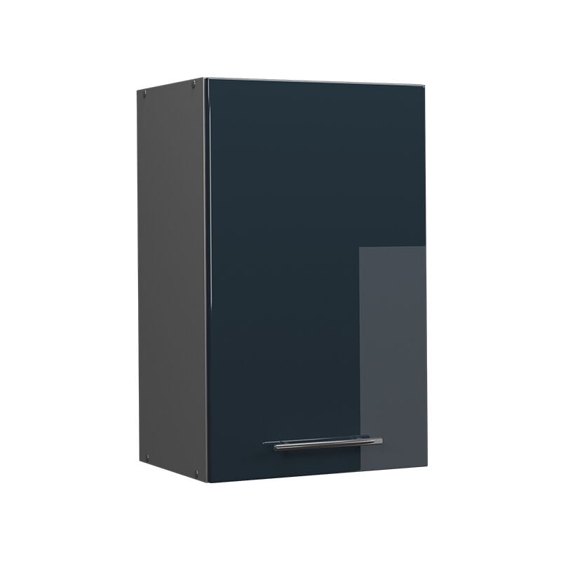 Elément haut de cuisine Fame-Line, Bleu foncé brillant, 45 cm Vicco