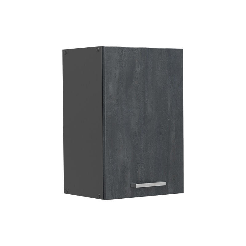Vicco - Elément haut de cuisine R-Line, Béton noir, 40 cm