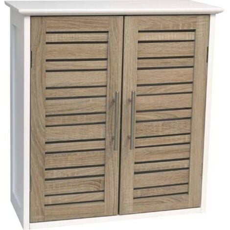 Element haut structure mdf 2 portes et etagere interieure mdf - stockholm - Tendance