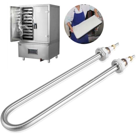 Element Immersion Tube Chauffage Electrique Stainless Steel 220V 2KW avec Tube Diamètre 12mm pour Machine Steaming